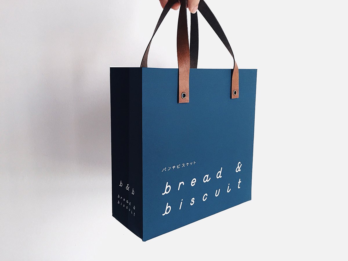 深圳品牌設(shè)計 深圳品牌策劃 Bbiscuit面包連鎖店視覺形象設(shè)計 手提袋設(shè)計