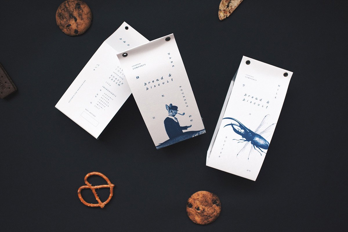 深圳品牌設(shè)計 深圳品牌策劃 Bbiscuit面包連鎖店視覺形象設(shè)計 包裝設(shè)計