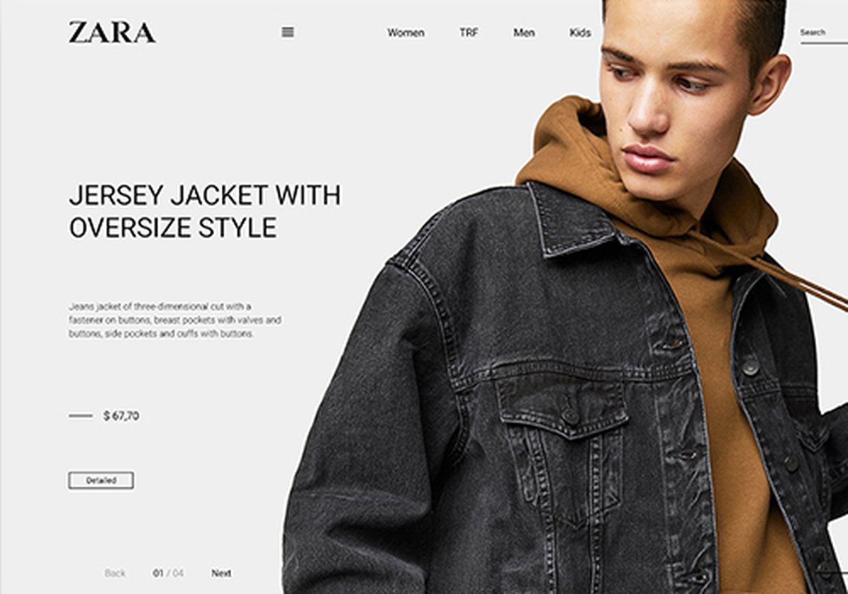 ZARA快時尚服飾品牌官網(wǎng)設(shè)計欣賞